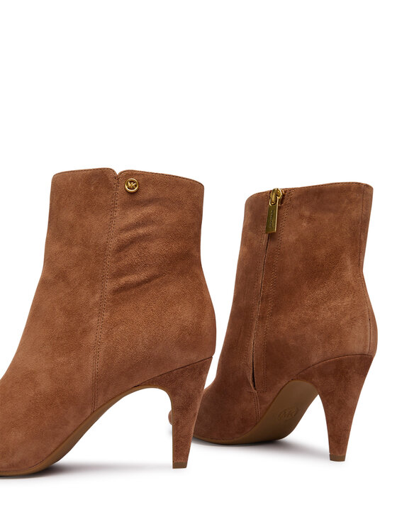 MICHAEL Michael Kors Botki MICHAEL Michael Kors Daniela Heeled 40F6DNME6S Brązowy