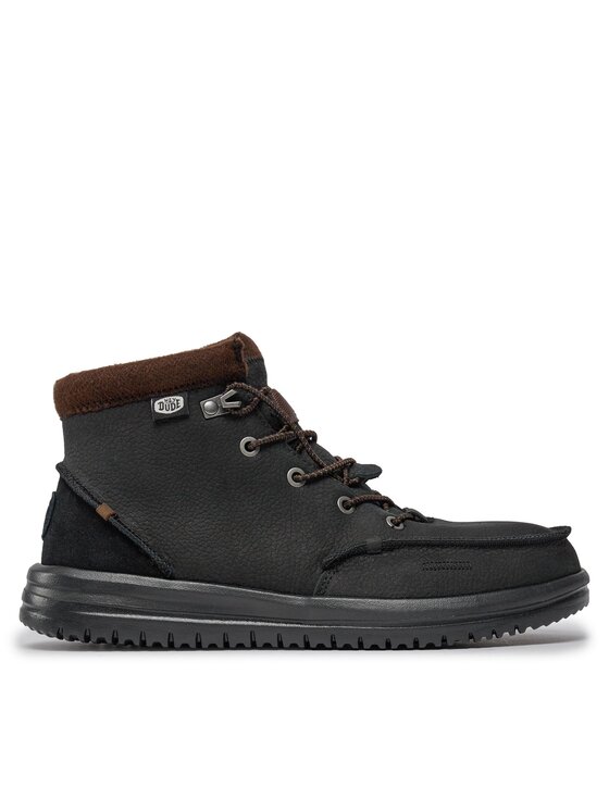 Hey Dude Μποτίνια Hey Dude Bradley Boot Leather 40189-001 Μαύρο