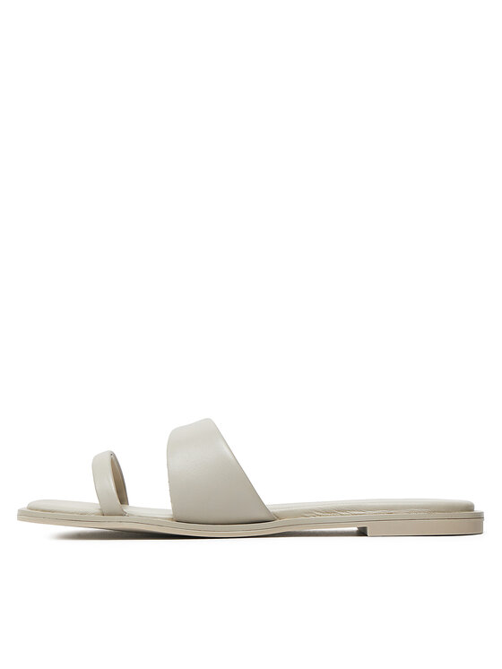 Calvin Klein Ciabatte Calvin Klein Flat Slide Lth HW0HW02071 Beige