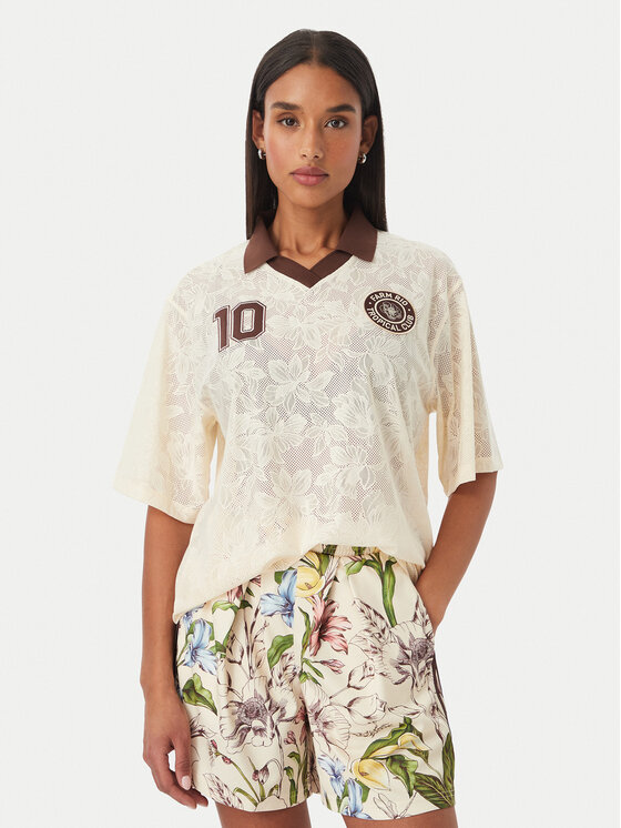 adidas adidas Camiseta Farm Rio KR0239 Beige claro Loose Fit