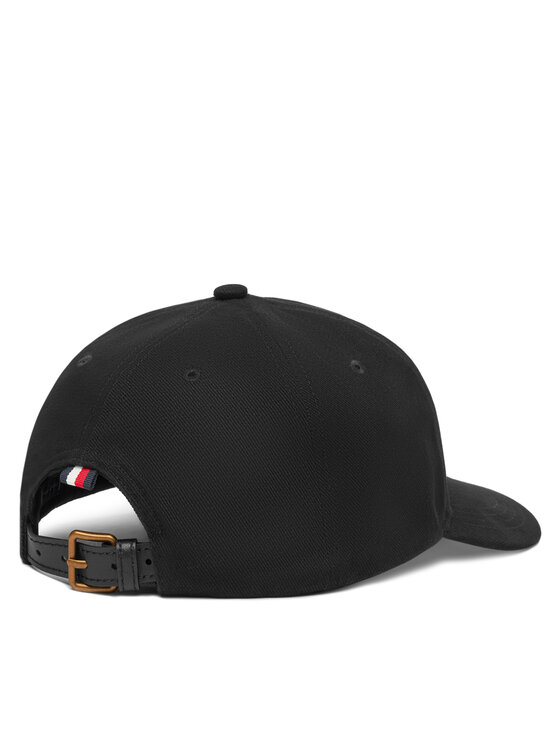 Tommy Hilfiger Czapka z daszkiem Tommy Hilfiger Flag Seasonal 5 Panel AM0AM13562 Czarny