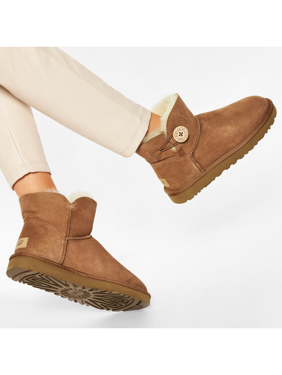 Ugg Снігоходи Ugg W Mini Bailey Button II 1016422 Коричневий