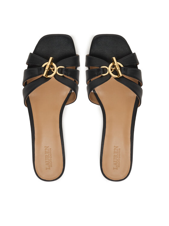 LAUREN RALPH LAUREN Чехли LAUREN RALPH LAUREN Blaike 802982875002 Черен