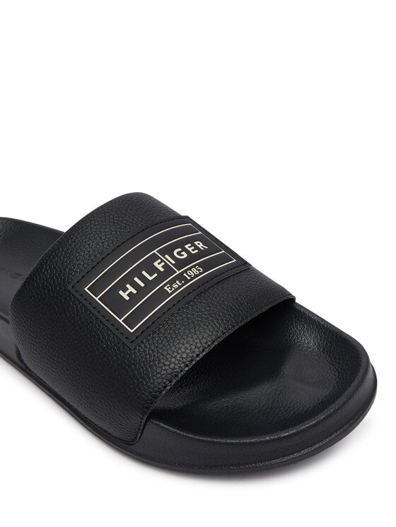 Tommy Hilfiger Papucs Tommy Hilfiger Patch Pool Slide FM0FM06008 Fekete
