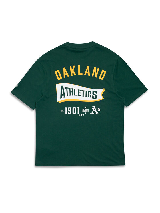 New Era New Era Футболка Oakland Athletics MLB Pennant Graphic 60596214 Зелений Regular Fit