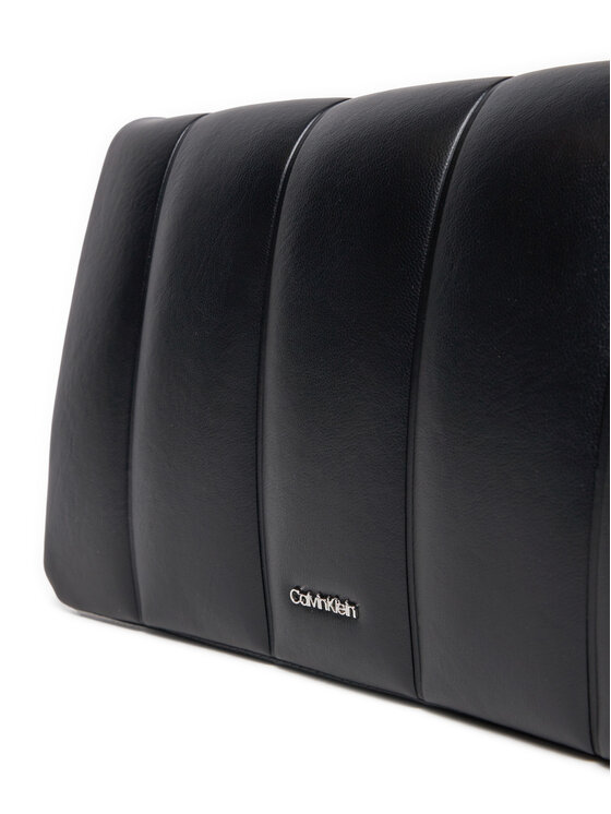Calvin Klein Geantă Calvin Klein Line Quilt Shoulder Bag K60K612787 Negru