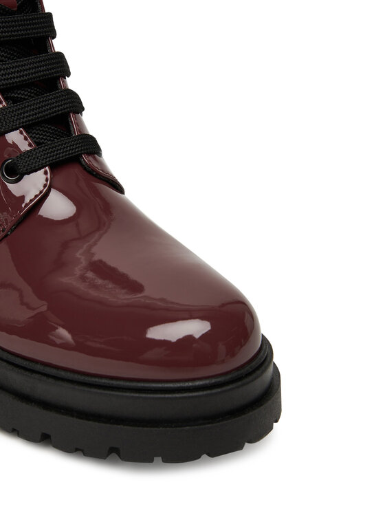 Tommy Hilfiger Trapper stila apavi Tommy Hilfiger Lace-Up Bootie T4A5-34025-0775 D Bordo