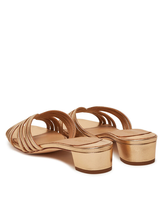LAUREN RALPH LAUREN Klapki LAUREN RALPH LAUREN Fay 802966855001 Złoty