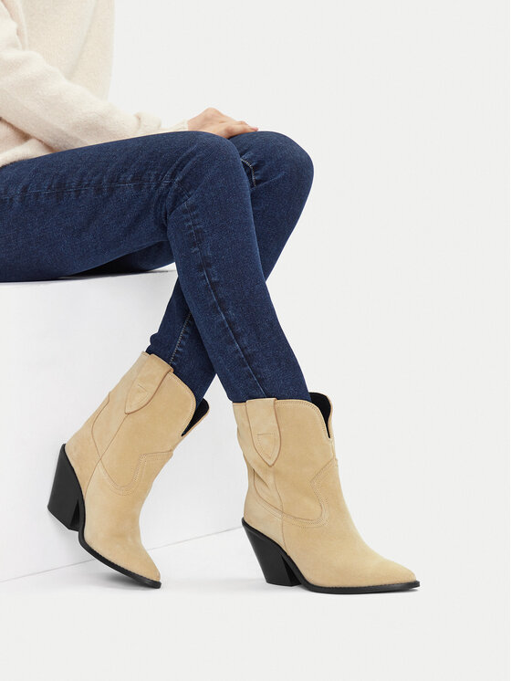 Badura Kovbojské topánky Badura EO-BRAYLE-121881 Béžová