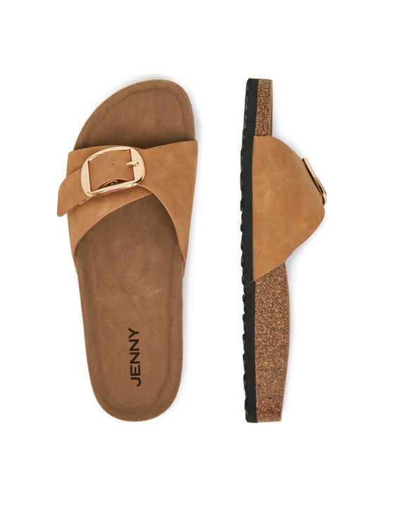 JENNY Klapki JENNY LB-P1598-YLD Brązowy