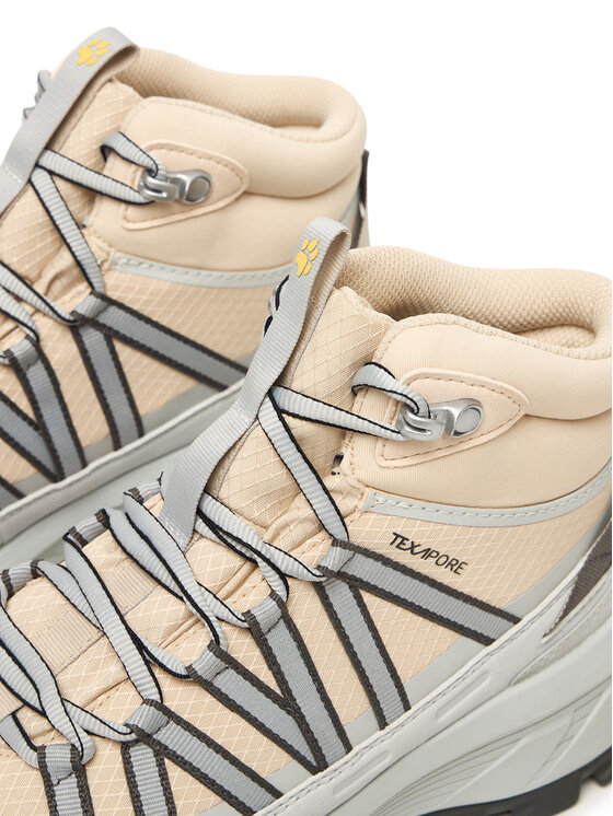 Jack Wolfskin Трекінгові черевики Jack Wolfskin Wild Hike Texapore Mid A65580 Écru