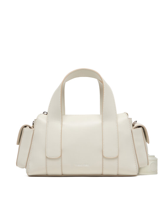 Calvin Klein Дамска чанта Calvin Klein Webbing Strap Pocket Bag LV04F3291G Бял