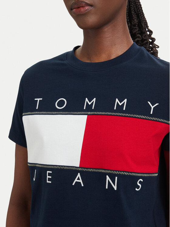 Tommy Jeans Tommy Jeans Camiseta Flag DW0DW22818 Azul marino Regular Fit