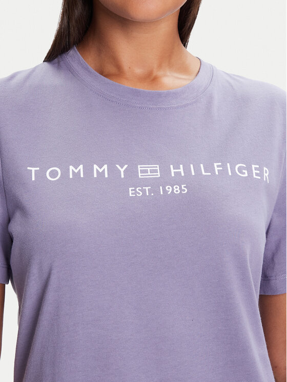 Tommy Hilfiger Tommy Hilfiger Camiseta WW0WW40276 Violeta Regular Fit