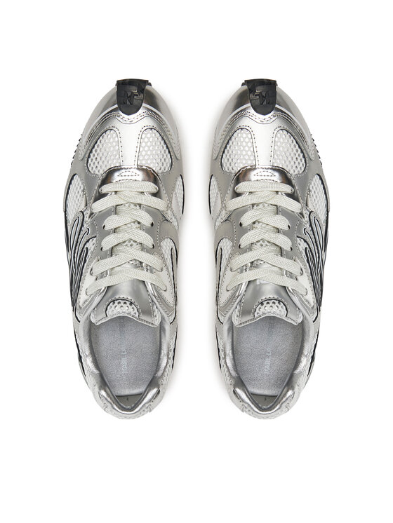KARL LAGERFELD Sneakersy KARL LAGERFELD Velocette KL63925 Strieborná