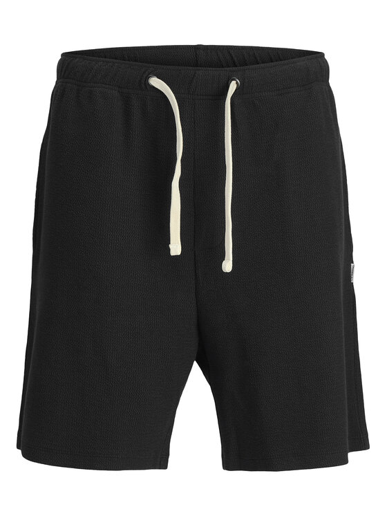 Jack & Jones Jack & Jones Komplektas: polo marškinėliai, džemperis ir šortai Slington 12281841 Juoda Relaxed Fit