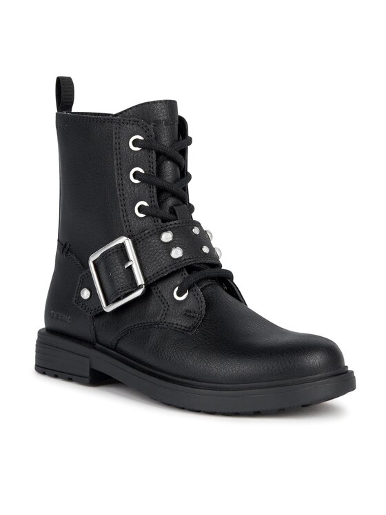 Geox Čizme Geox Jr Eclair J369QD 000BU C9999 S Crna