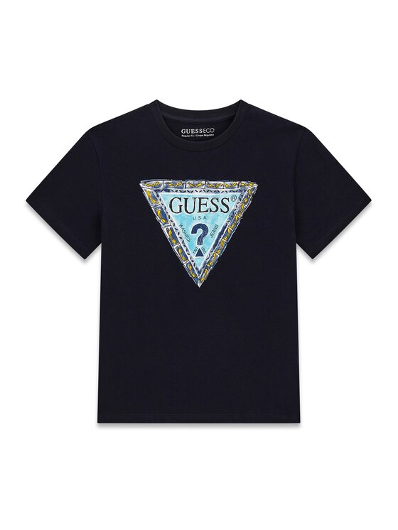 Guess Guess T-shirt L6GI00 K8HM4 Blu scuro Regular Fit