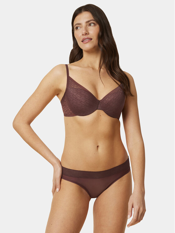 Triumph Triumph Класичні труси Tempting Sheer Highleg Tai 10215956 Коричневий