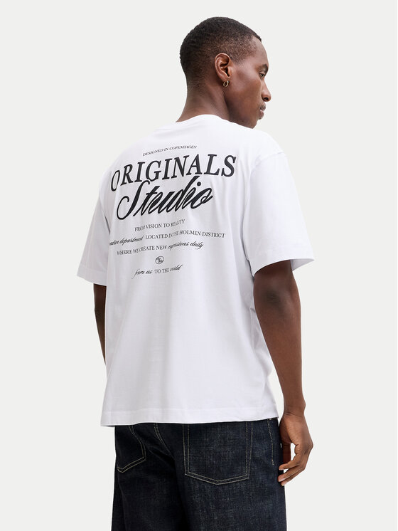 Jack & Jones Jack & Jones Camiseta Norrebro Typo 12282898 Blanco Regular Fit