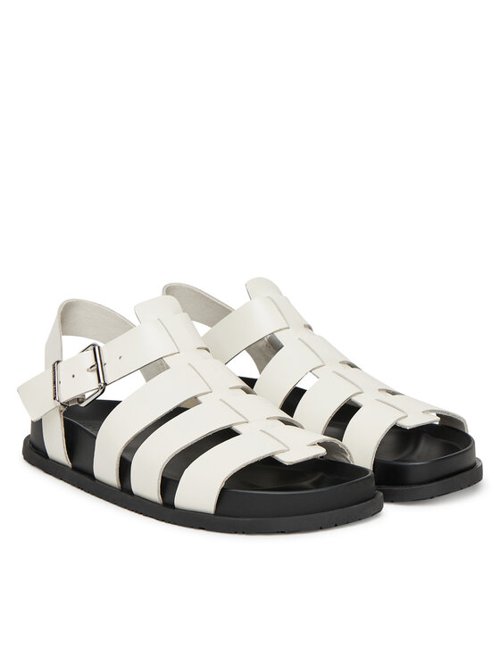 Tommy Jeans Sandale Tommy Jeans Tjw Fisherman Patent Sandal EN0EN02874 Alb