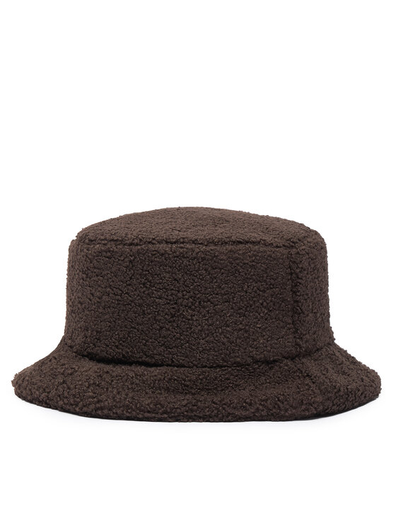 Calvin Klein Kapelusz Calvin Klein All-Over Sherpa W/ Patch Bucket LV04F5097G Brązowy ciemny