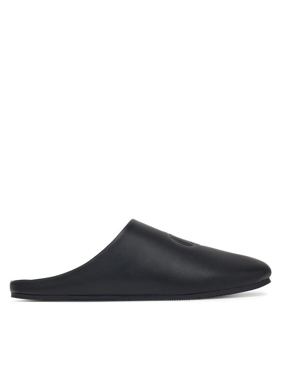 Calvin Klein Пантофи Calvin Klein Home Slipper Mule Lth HM0HM02279 Черен