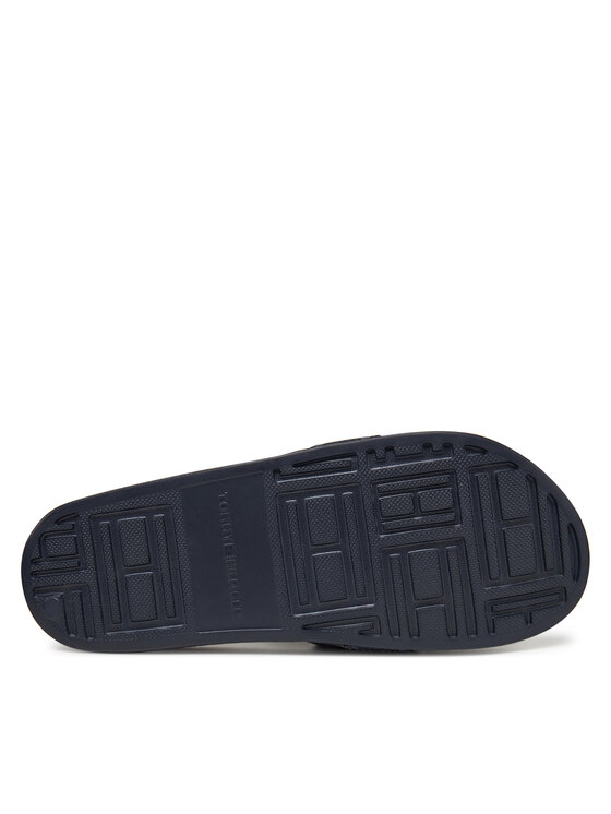 Tommy Hilfiger Klapki Tommy Hilfiger Hilfiger Poolside With Webbing FW0FW08529 Granatowy
