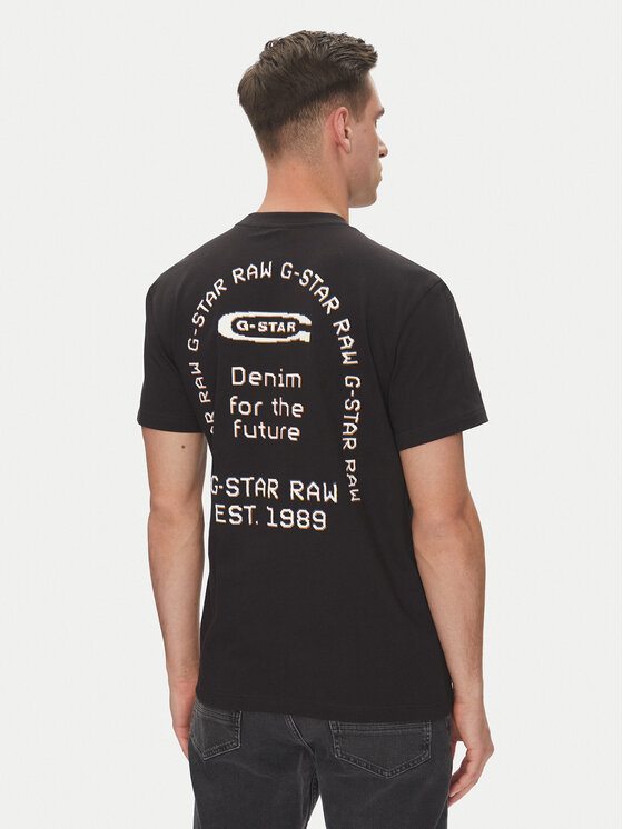 G-STAR G-Star Raw Футболка Back Gr Arch D26047-C336 Чорний Regular Fit