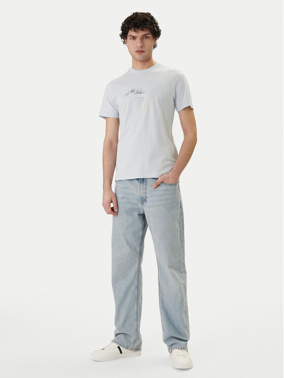 Guess Guess Camiseta M6GI11 K2992 Celeste Slim Fit