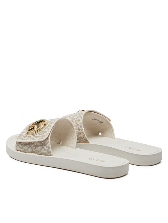 MICHAEL Michael Kors Papucs MICHAEL Michael Kors Mk Charm Slide 40R4MKFA1B Ekru