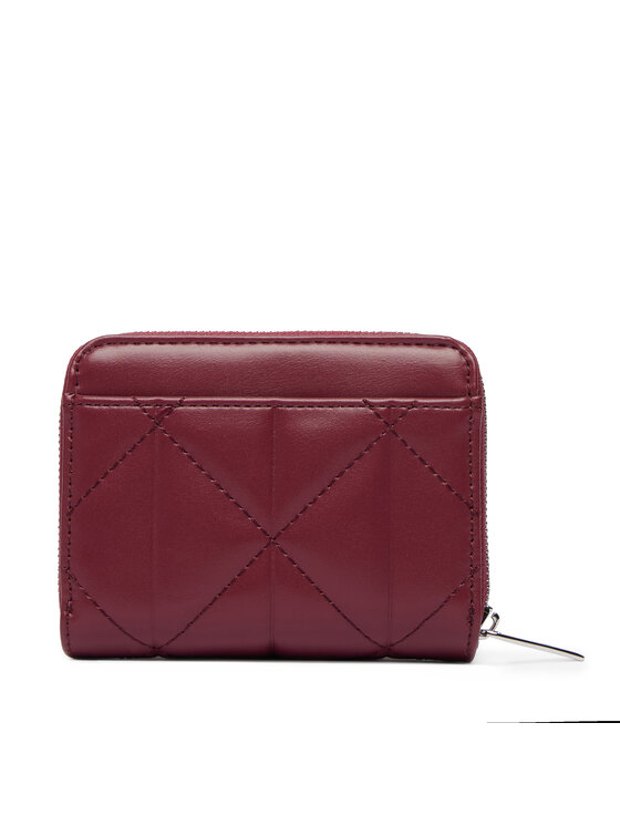 Calvin Klein Портфейл Calvin Klein Quilted Flap Zip Around LV04F1124G Бордо
