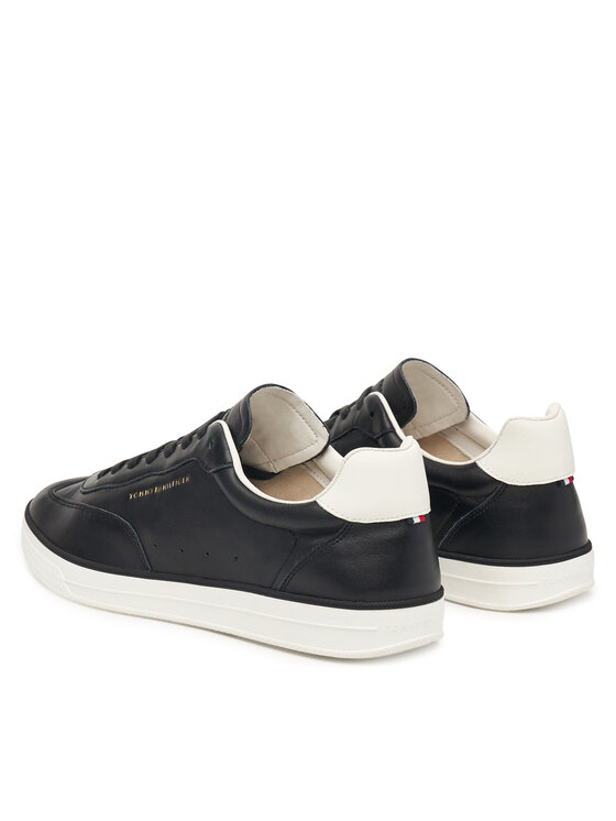 Tommy Hilfiger Superge Tommy Hilfiger Lo Lux Lth FM0FM05815 Črna