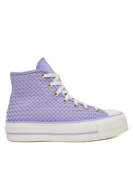 Converse Кеди Converse Chuck Taylor All Star Lift Platform Knit Kadın Mor A13644C Фіолетовий