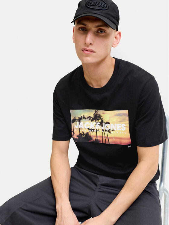 Jack & Jones Jack & Jones Camiseta Indiana Tee 12288112 Negro Regular Fit