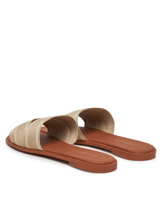 Tommy Hilfiger Чехли Tommy Hilfiger Webbing Mule FW0FW08421 Бежов