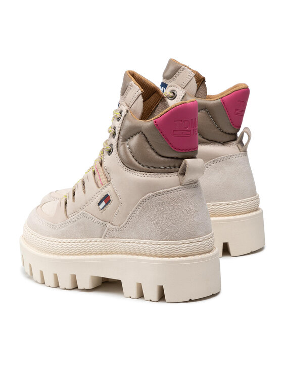 Tommy Jeans Ghete Tommy Jeans Hybrid Boot EN0EN01596 Bej