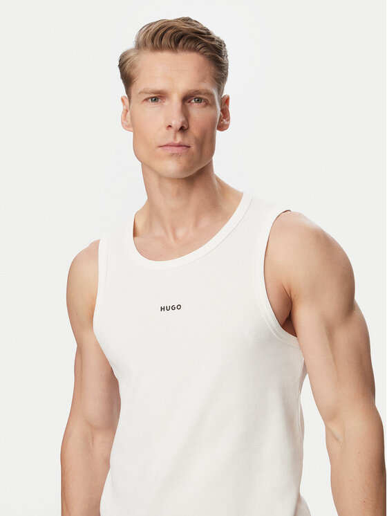 HUGO HUGO Майка Dapota 50563744 Білий Slim Fit