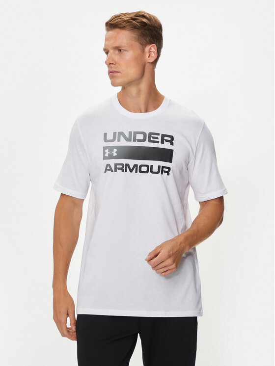 Under Armour Under Armour Majica Ua Team Issue Wordmark 1329582 Bela Regular Fit