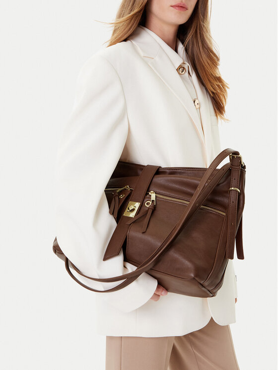 GINO ROSSI Kabelka Gino Rossi CEO-AIDA-RX8858 Hnedá