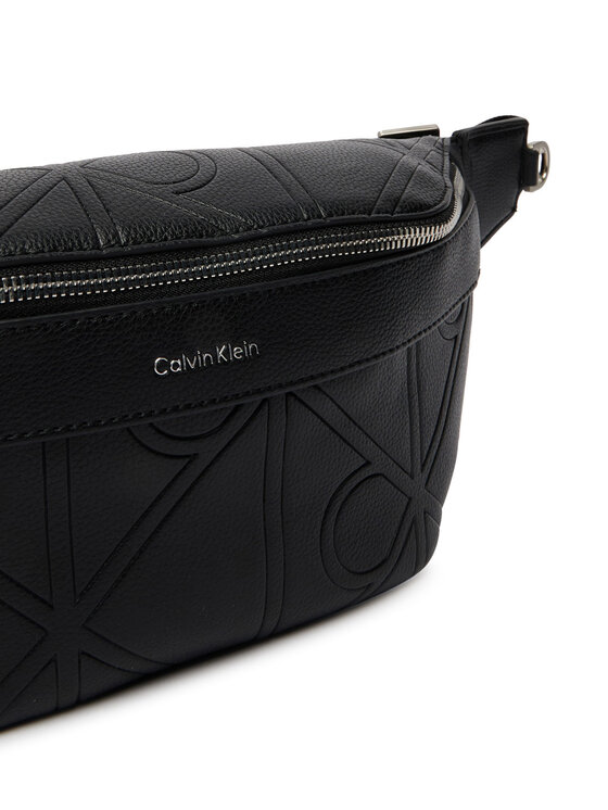 Calvin Klein Jostas soma Calvin Klein Emblem Aop Emboss Waistbag LV04D3332G Melns