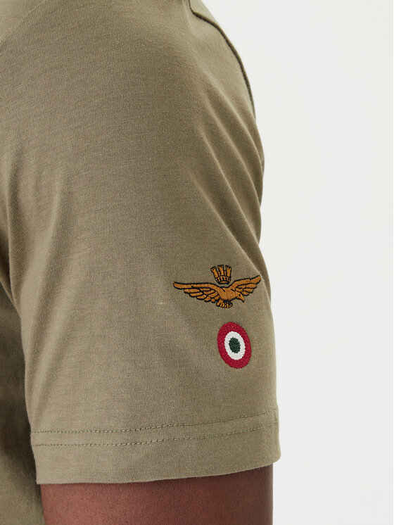 Aeronautica Militare Aeronautica Militare Camiseta 261TS2536UJ00641 Verde Regular Fit