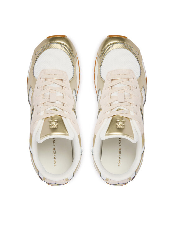 Tommy Hilfiger Sneakers Tommy Hilfiger Th Chic Metallic Retro Runner FW0FW09191 Auriu