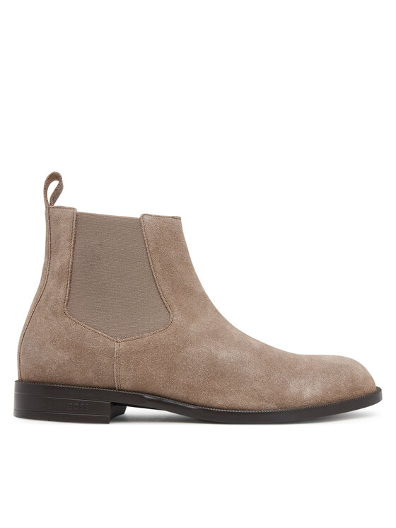 BOSS Kotníková obuv s elastickým prvkem BOSS Tayil 50548229 Béžová