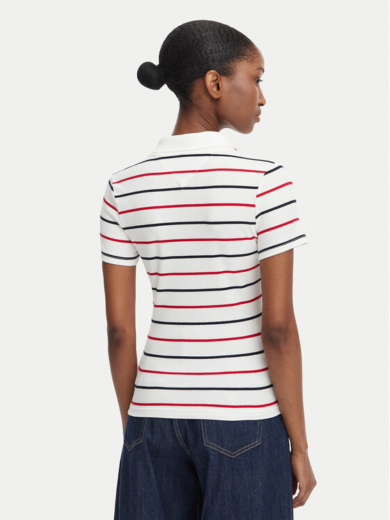 Tommy Jeans Tommy Jeans Polo DW0DW22327 Blanco Slim Fit