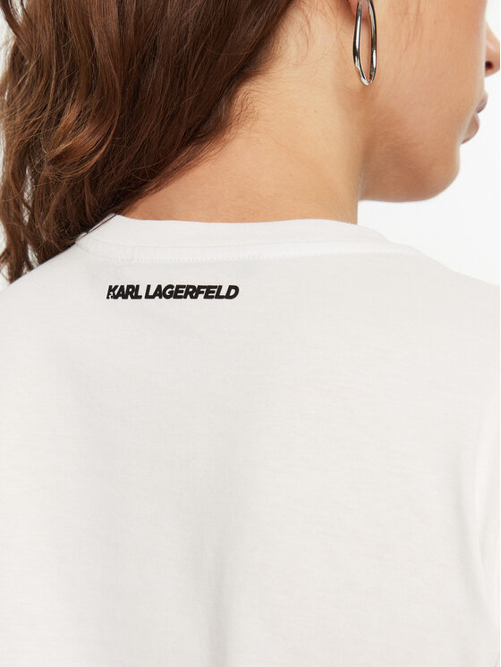 KARL LAGERFELD KARL LAGERFELD T-shirt A1W17131 Bianco Regular Fit
