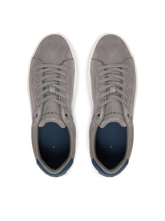 Tommy Hilfiger Laisvalaikio batai Tommy Hilfiger Th Court Suede FM0FM05824 Pilka