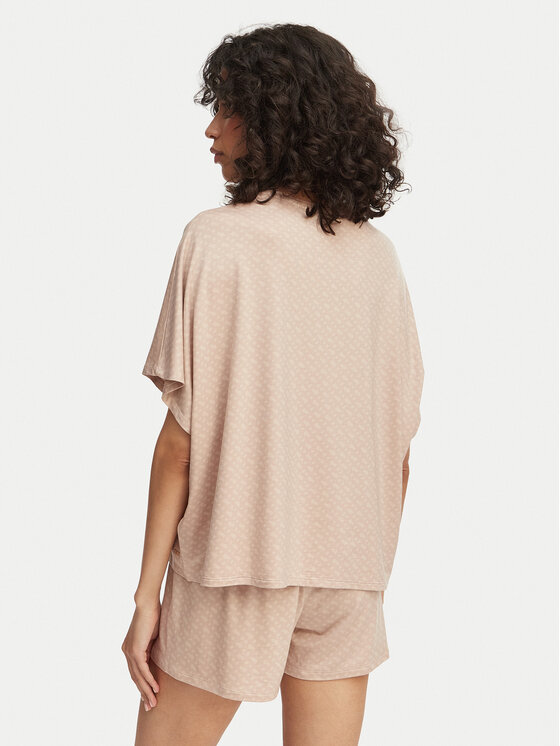 BOSS BOSS Camiseta de pijama 50561029 Beis Oversize