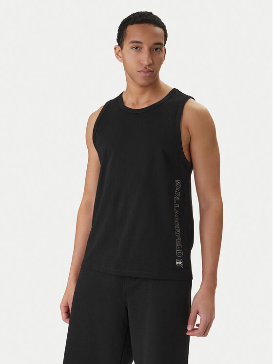 KARL LAGERFELD KARL LAGERFELD Camiseta sin mangas B1M46012 Negro Regular Fit