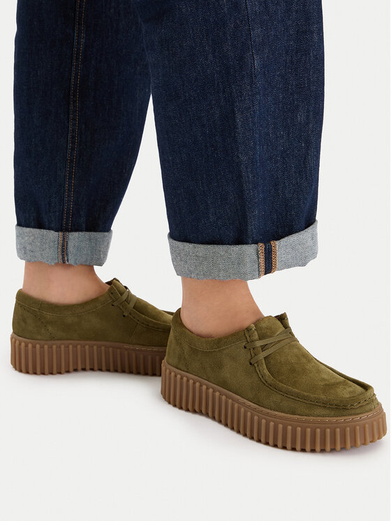 Clarks Туфлі Clarks Torhill Bee 26184586 Хакі